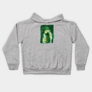 Fern Rainbow (green) Kids Hoodie